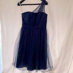 David’s bridal cocktail dress. Navy blue. Size 6